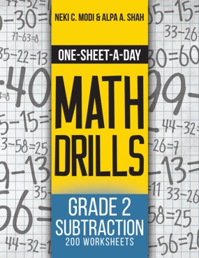 One-Sheet-A-Day Math Drills: Grade 2 Subtraction - 200 Worksheets v4 (PBK)