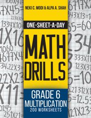 Grade 6 Multiplication - 200 Worksheets (Book 19 of 24) (PDF)